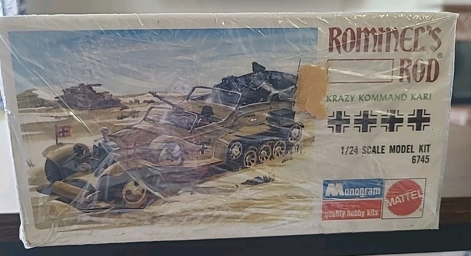 2nd issue 1971 “Rommel’s Rod” Monogram 6745 1/24 Tom Daniel Model Kit ...