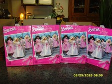 VINTAGE MATTEL 1989 BARBIE MATRIMONIO DELL'ANNO 4 OUTFIT #3788, 3789, 3790, 3791