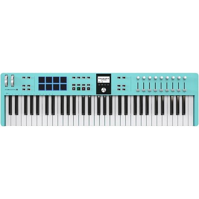 Arturia KeyLab Essential 61 mk3 MIDI Keyboard Controller - Aquamarine