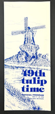 1978 Holland Michigan 49th Tulip Time Festival Program Vintage Travel Brochure