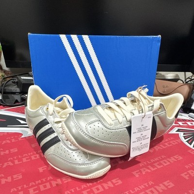 adidas Japan W Women s Low Top Lace-Up Leather Sneaker Silver/Black/White JS4015