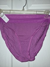 SOMA womens Lace High Leg. Orchid Daze, SZ L/...