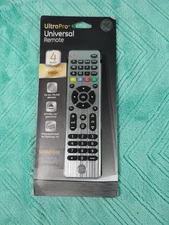 GENERAL ELECTRIC 33709 ULTRAPRO UNIVERSAL REMOTE CONTROL 4 DEVICE SILVER NEW
