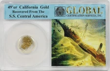 49-er California Gold Pinch S.S. Central America Shipwreck Recovered GCS