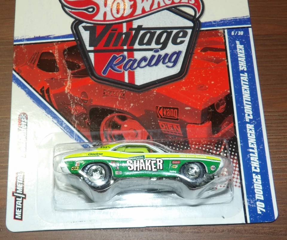 Dodge Challenger "Continental Shaker" Hot Wheels Vintage Racing 2011 - '70 Foto 2 de 3