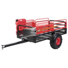 Kemimoto Atv Utv Trailer Pull Behind Lawn Mower Dump Cart 1500 Lbs 15-20 Cu.ft