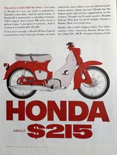 1965 Honda 50 Original Vintage Advertisement Motorcycle Bike Motorbike Print Ad