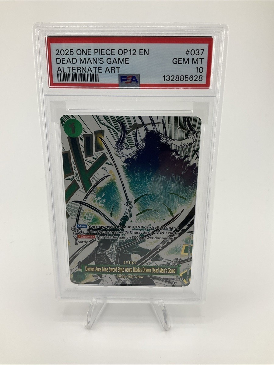 2025 DEAD MAN'S GAME ALTERNATE ART ONE PIECE OP12-037 PSA 10 | eBay