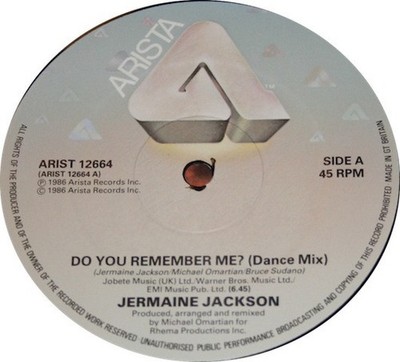 Jermaine Jackson - Do You Remember Me - Used Vinyl Record 12 - F1177z