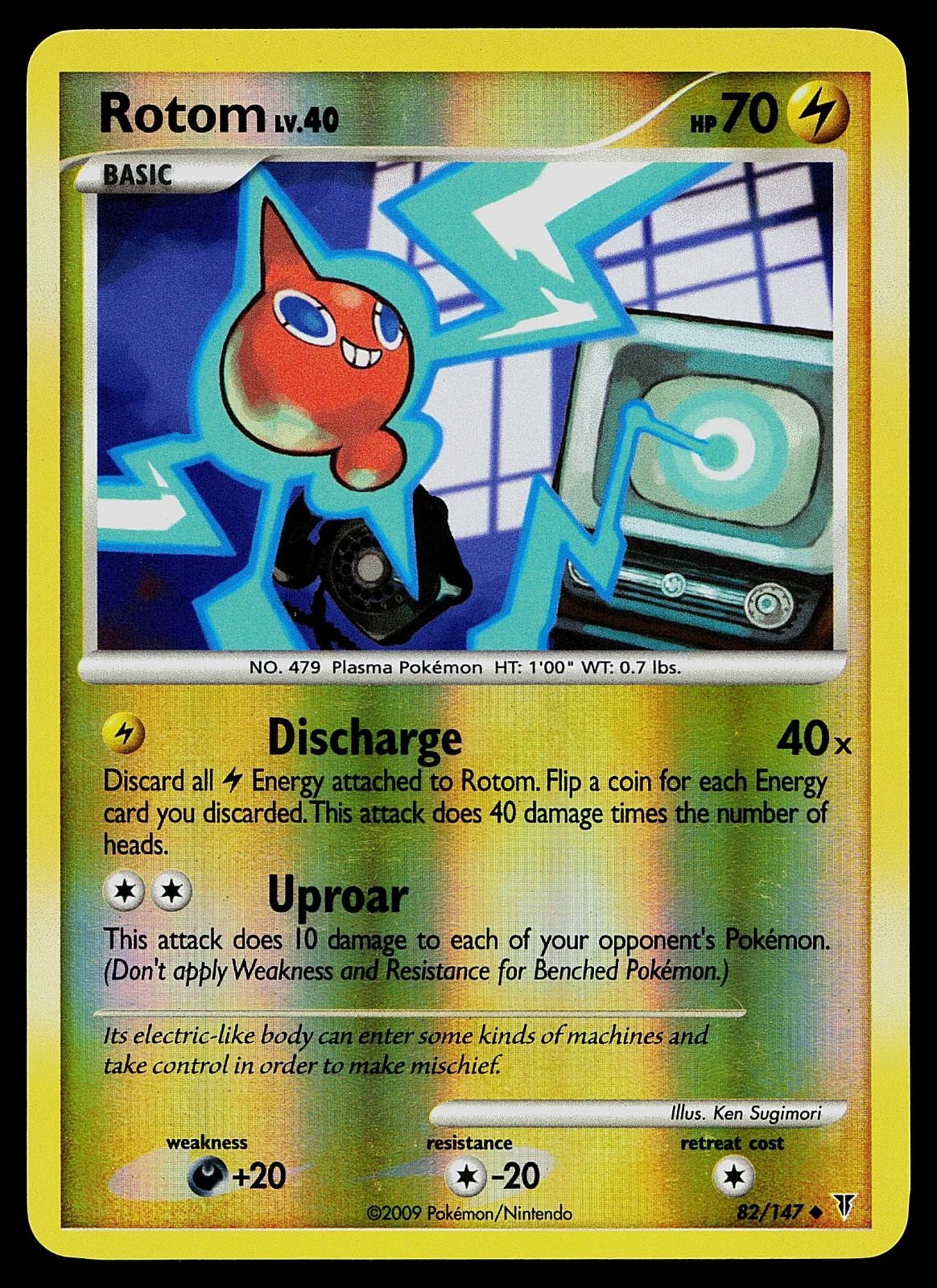 Pokemon Card - Rotom Supreme Victors 82/147 Reverse Holo Uncommon