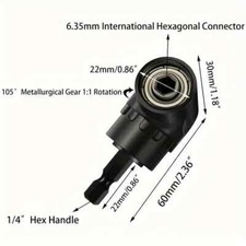Flexible Shaft Drill Bit Holder With Extension Rod - Quick Change