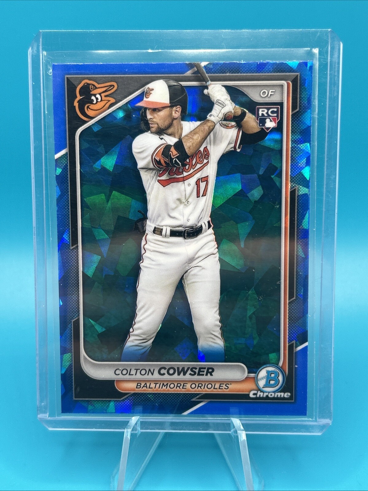 Colton Cowser 2024 Bowman Chrome Sapphire Baltimore Orioles Rookie #33