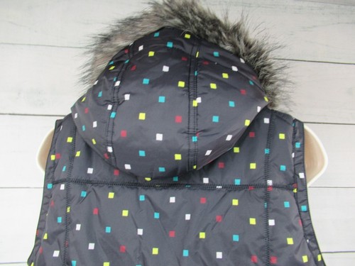 Burton Women's Vest Dryride Winter Faux Fur Hooded Black Zip Pockets Size Small - Picture 6 of 12