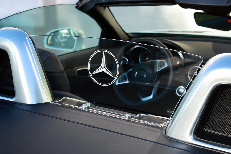 Defletor de vento 2012-2020 compatível com kit de iluminação de para-brisa Mercedes-Benz SLK R172 - Imagem 2 de 4