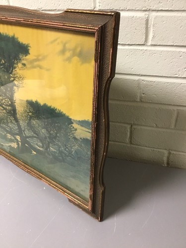 ANTIKER FRANZÖSISCHER PROVENZIALER ART DECO BILDERRAHMEN GOLD VERGOLDET VINTAGE 20 1/8 X 16" KUNST - Bild 8 von 12