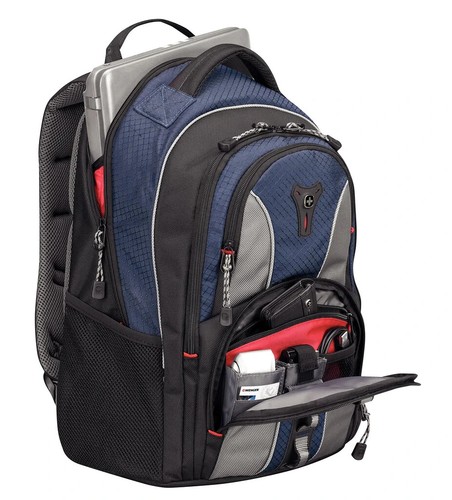 SwissGear Cobalt Backpack for 15.6-inch Notebook Blue-Black - Picture 3 of 8