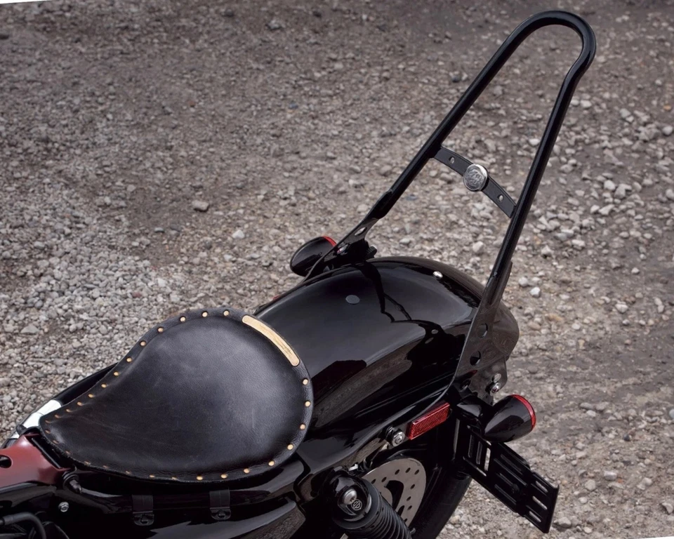 BLACK HARLEY SPORTSTER DETACHABLE BACKREST SISSY BAR 04-2024 51146-10A NIGHTSTER - Image 4 of 4