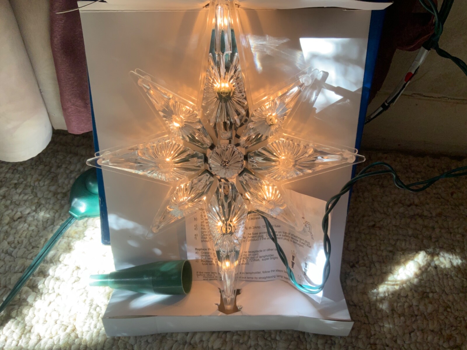 Northstar Christmas tree topper 8 in. 10 lights electric NIB eBay