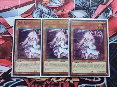 3x Yu-Gi-Oh! Ghost Reaper & Winter Cherries Ultimate Rare OP20
