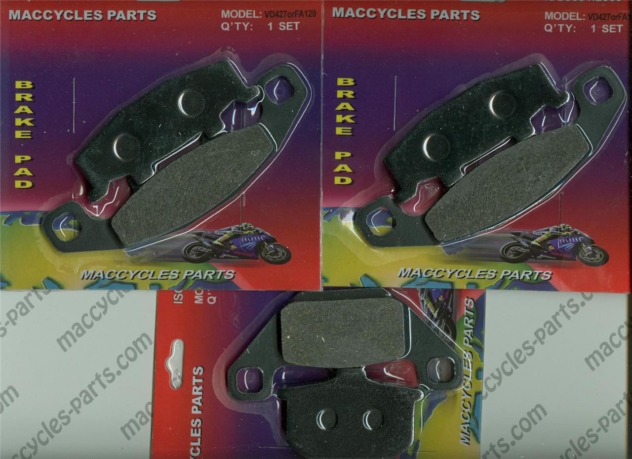 Kawasaki Disc Brake Pads ZG1000 19942006 Front & Rear (3 sets) eBay