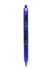 31475 Pilot FriXion Clicker RT Erasable Gel Pen, Fine 0.7mm, Blue, Pack of 1