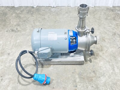 ALFA LAVAL MR185 LIQUID RING FOOD GRADE PUMP W/ STERLING DBY754FHA 7-1/2HP MOTOR