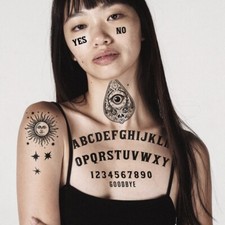 Ouija Board Temporary Tattoo / Spirit Board Temporary Tattoos