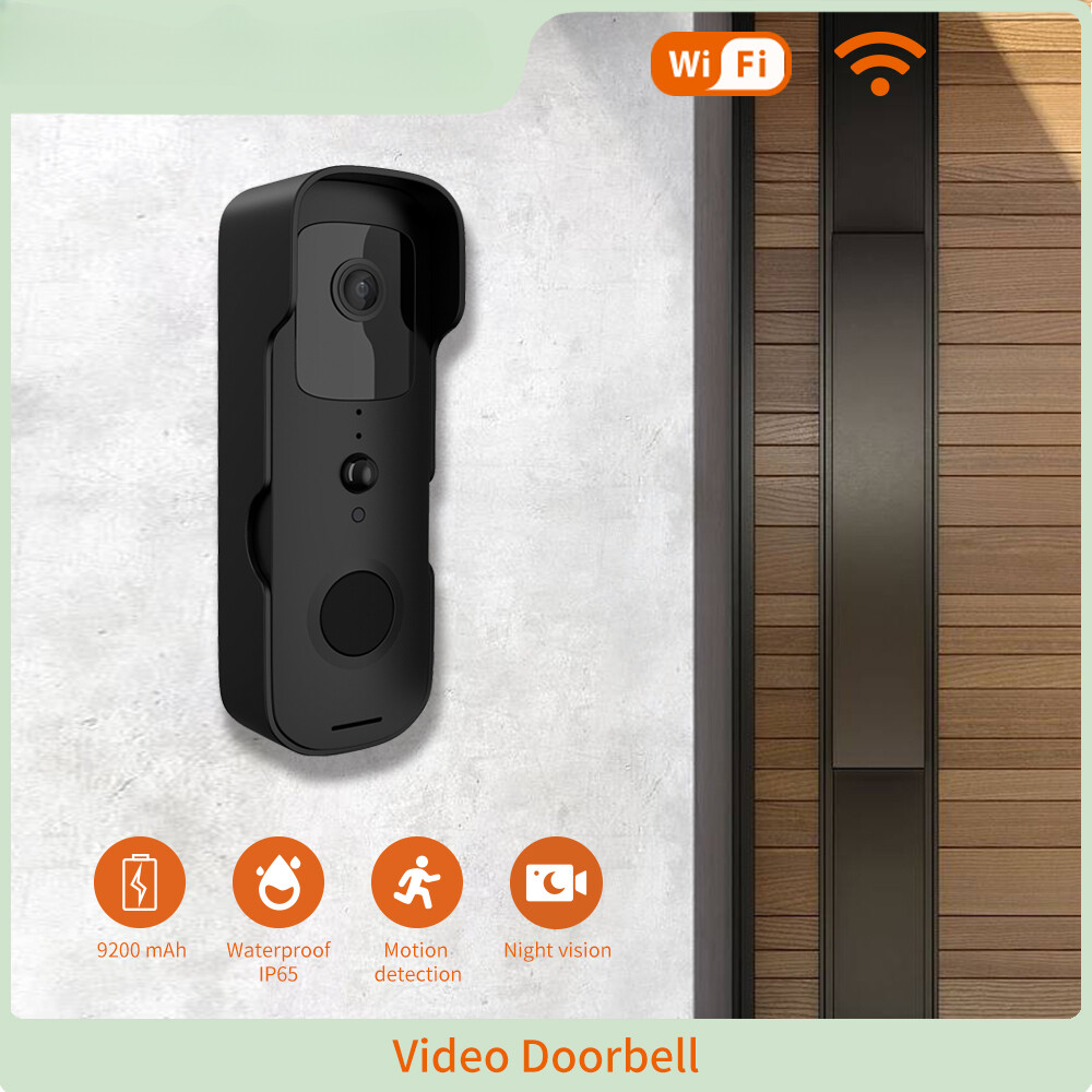 Video Doorbell&Trumpet WiFi Outdoor Waterproof Visual Intercom Security Camera-image