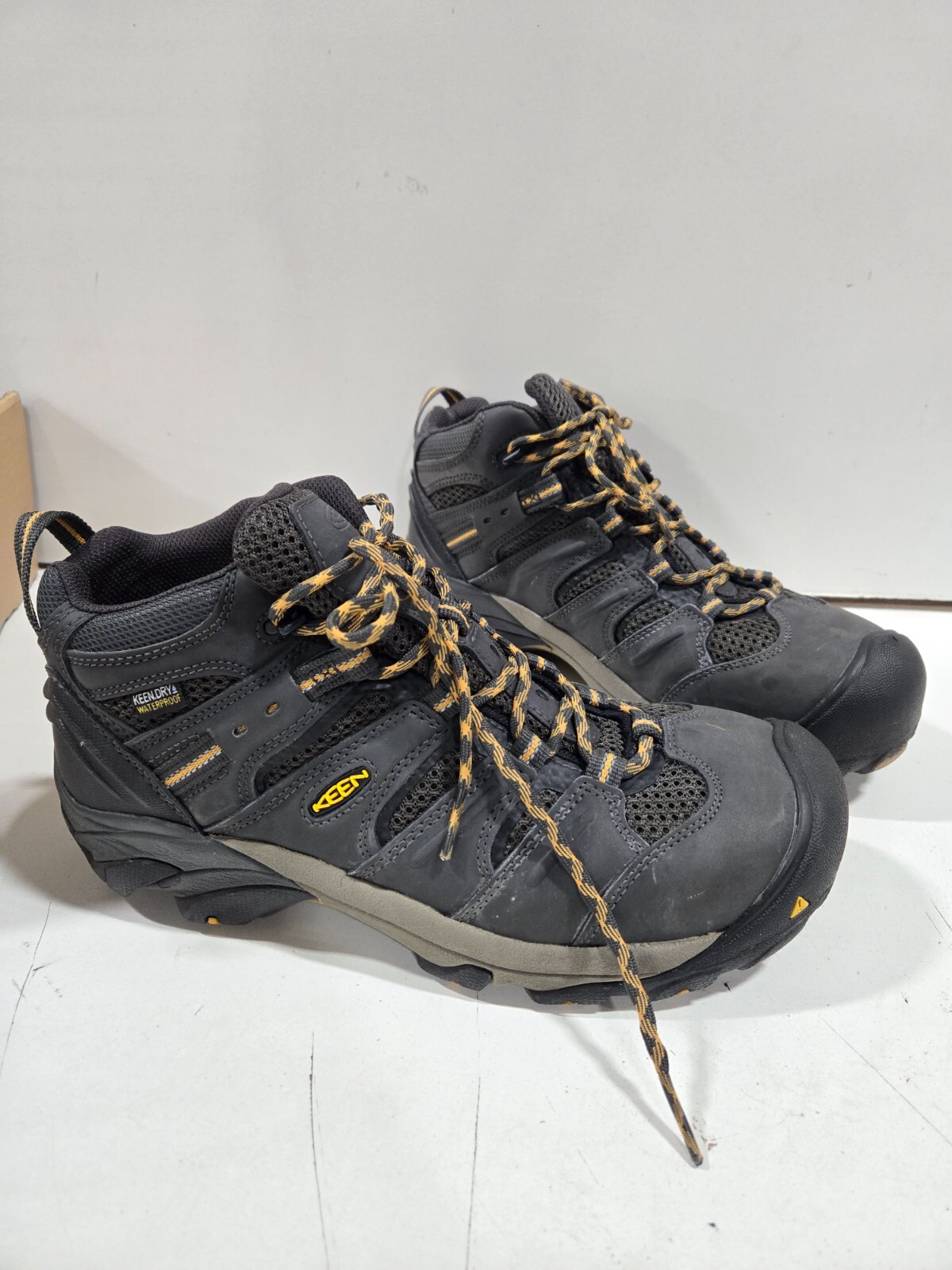 Scarpe Uomo KEEN Utility Lansing Mid Impermeabili Punta Acciaio Misura 10 5