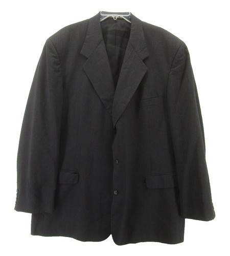 Aquascutum Men's Navy Checked Silk & Wool Jacket Size 44