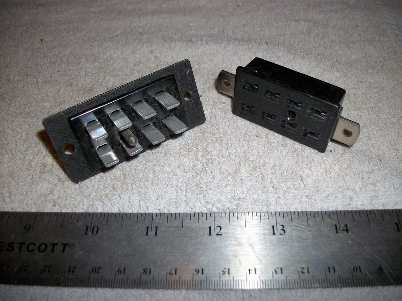  BEAU BIG 8 PIN CINCH-JONES TYPE MALE & FEMALE CONNECTORS WITH POLARITY PIN  S