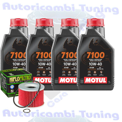Wartungsset Motoröl Motul 7100 10W40 Für Honda GL1100 I Interstate 1980-1983