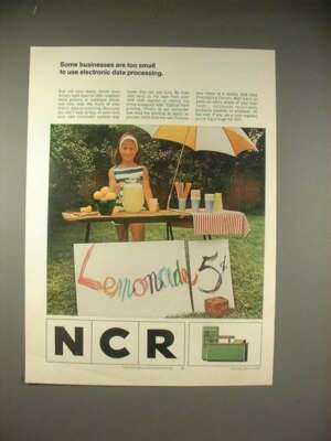 1966 NCR Computer Ad - Some Businesses Too Small
