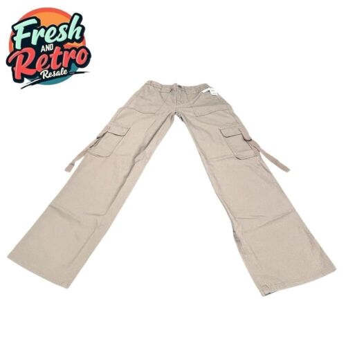 Cargo Pants Women Mid Rise 26 Dark Khaki RSQ Baggy Y2K Grunge Gorpcore Boho