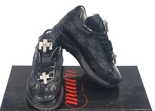 MAURI KIDS SHOES BABY CROC NAPPA LEATHER BLACK 100% AUTHENTIC KIDS CHILDREN KIDS