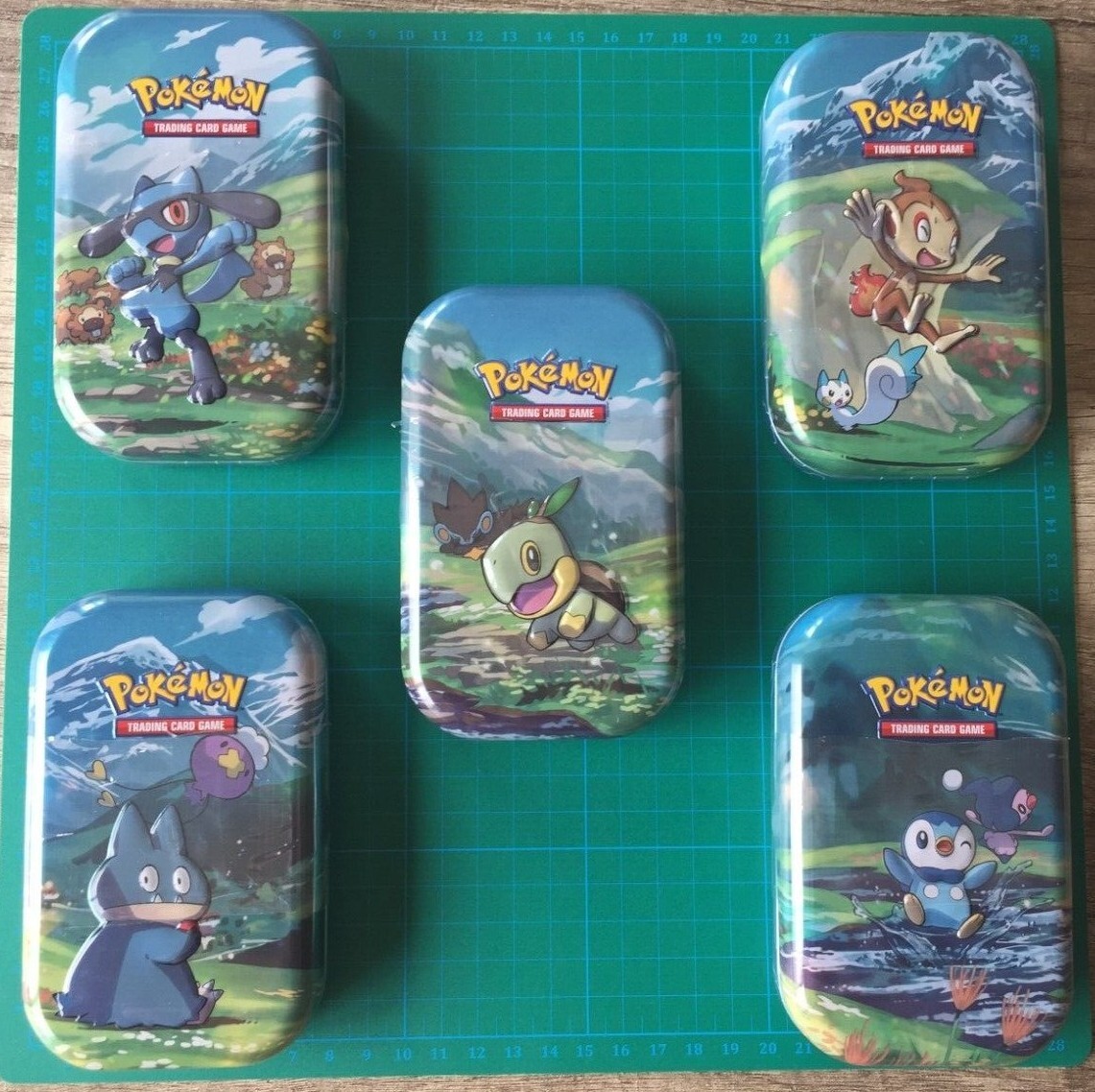 5x Pokémon TCG Sinnoh Stars Mini Tin - Trading Card Game