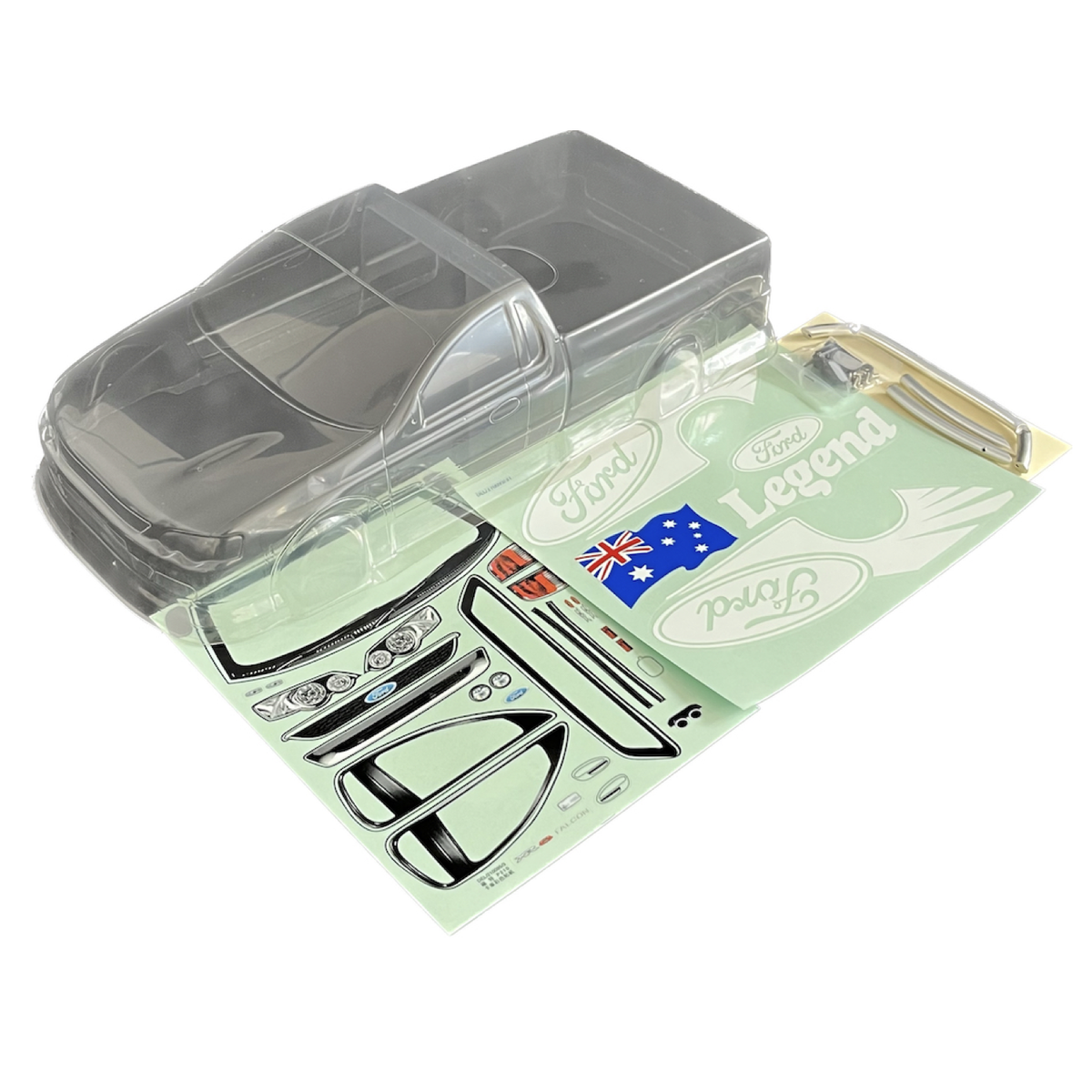 RC Car Body 1:10 FORD UTE FALCON XR8 Legend Unpainted 200mm GV