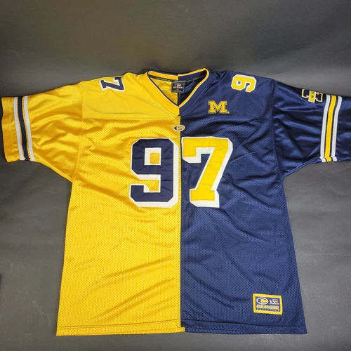 MICHIGAN WOLVERINES Colosseum #97 Aiden Hutchinson Size XL Split Football Jersey