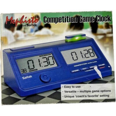 Saitek Mephisto Competition Chess Game Clock- NIB - Sealed - Mint