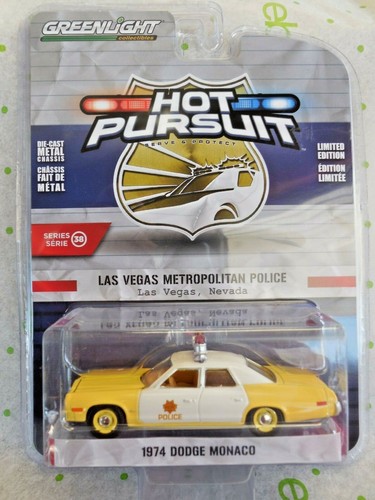GREENLIGHT Hot Pursuit 38 Las Vegas Metropolitan Police 74 DODGE MONACO 42960 A - 第 1/4 張圖片