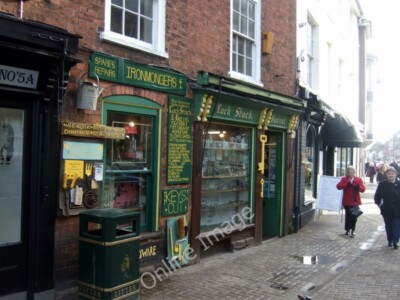 Photo 6x4 Ironmongers in St Owen Street Hereford Magnificent self-styled  c2010