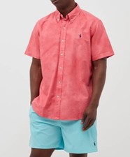 NWT Polo Ralph Lauren Men's Slim-Fit Oxford Button Shirt Cloud Red Sz S