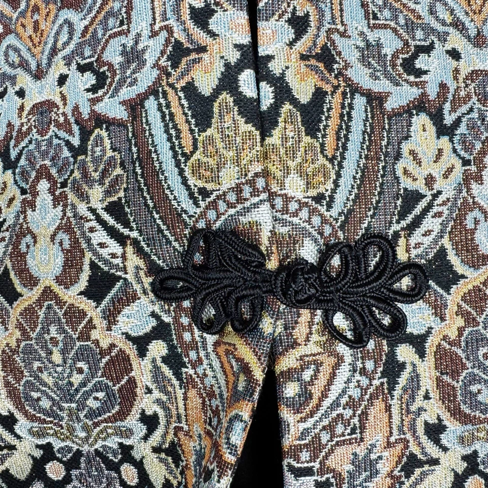 Chaqueta metálica Soft Surroundings Venezia Paisley para mujer S marrón Foto 4 de 4