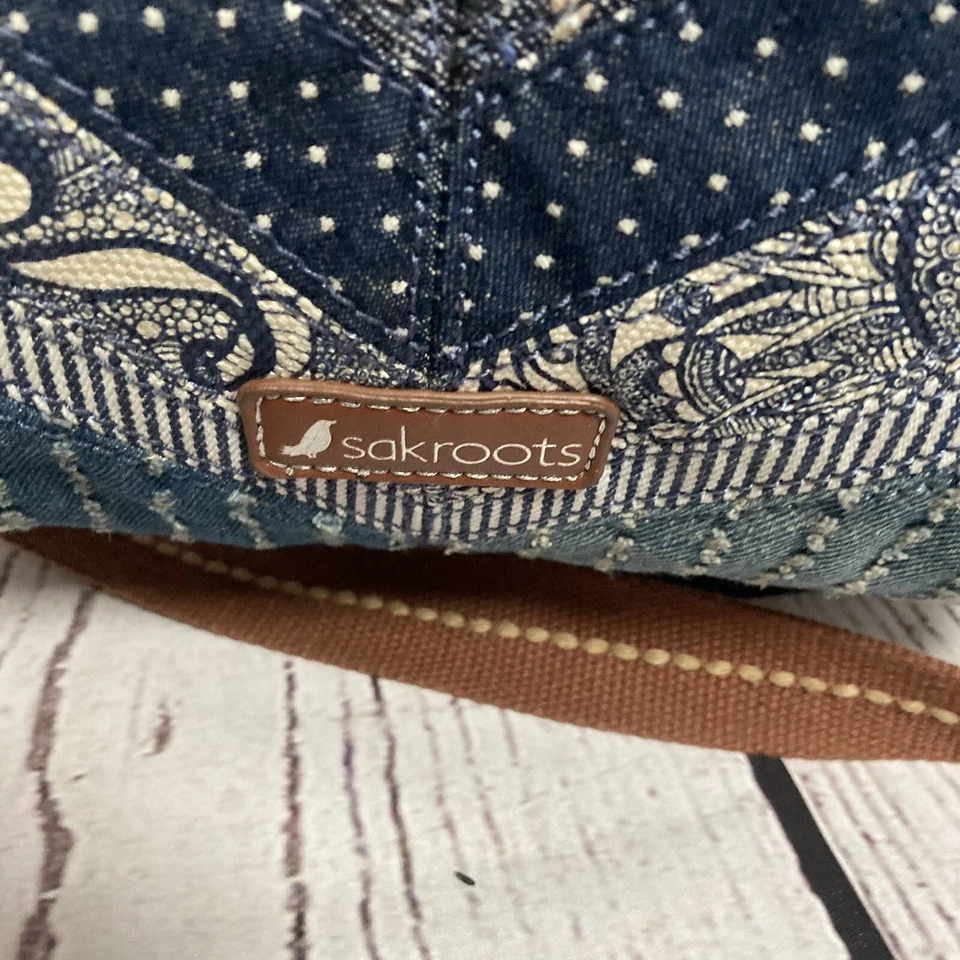 Bolso de Mano Sakroots The City Tote Azul Cierre Magnético Azul Correa Ajustable Foto 2 de 4