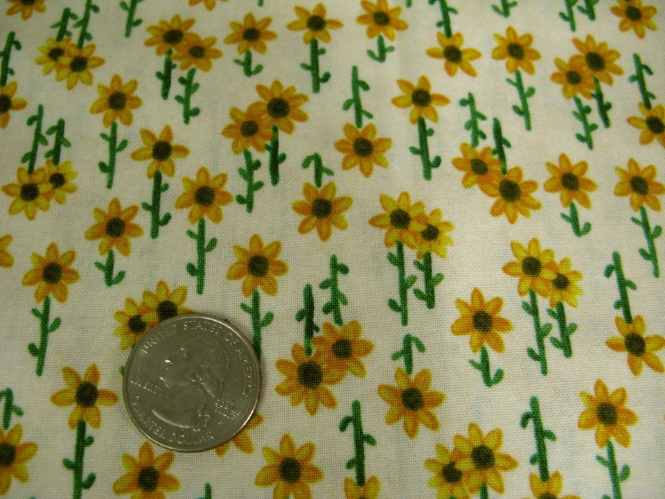 Windham Telas Lancaster Algodón Por Cheryl Bartley Pequeño Girasol Floral 1.36 Yd Foto 4 de 4