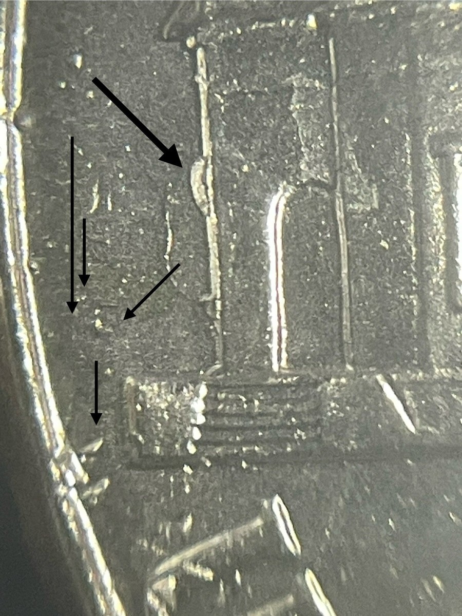 2024 P- Jefferson Nickel Beehive and Bees Error- Die Chips Gouges