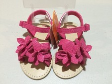 NWT Gymboree Jungle Brights Pink Flower Sandals Shoes Girls 5,6,7,9