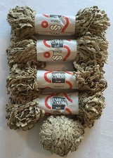 5 Skeins Cotton Viscose Yarn Tan Enrico Coveri Vivace Italy