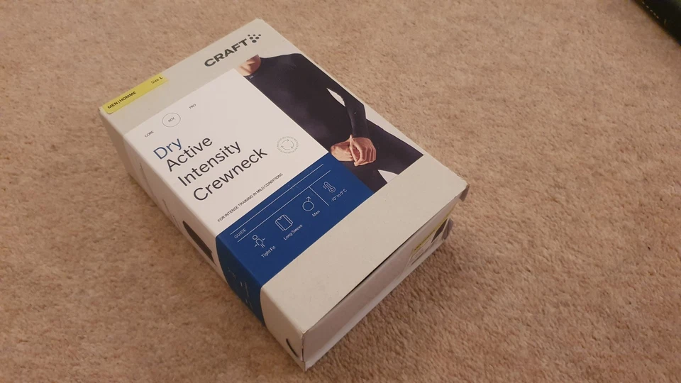 Mens Craft Active Intensity Crew Neck Long Sleeve Size Large Baselayer - Image 3 of 3