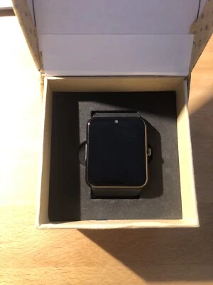 PELTEC @ Smartwatch, No. 1823, schwarz, Uhr, schwarz, funktionsfähig, Android